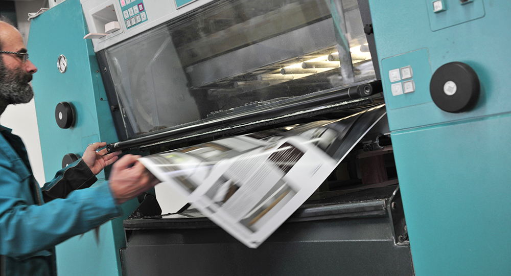 Druck, Weiterverarbeitung + Veredelung